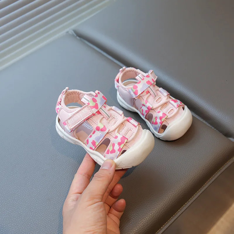1-3 Years Baby Sandals High Quality Infant Summer Shoes Toe Protection Little Toddler Boys Girls Casual Sport Sandals For Baby 250611