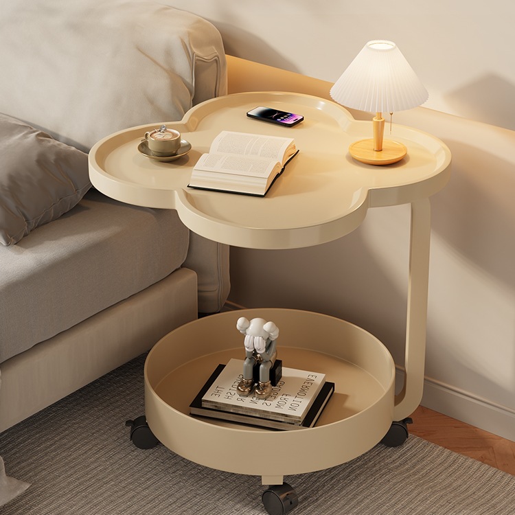 B6104 Movable shelf bedroom balcony mini table small apartment coffee table