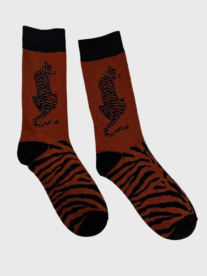 New Style Hip Hop Funny Socks Men Harajuku Happy Crew Skateboard Novelty Unisex Socks Tiger Bear Panda Design Mens Socks Z250610