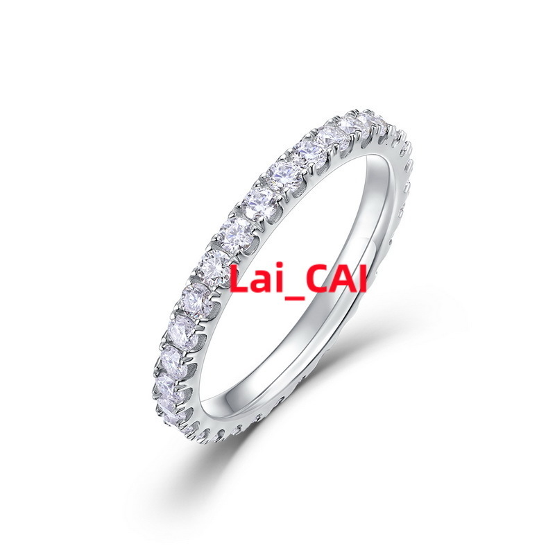 18k Full Diamond White Gold Ring Diamond Engagement Ring Vvs Moissanite Diamond Jewelry