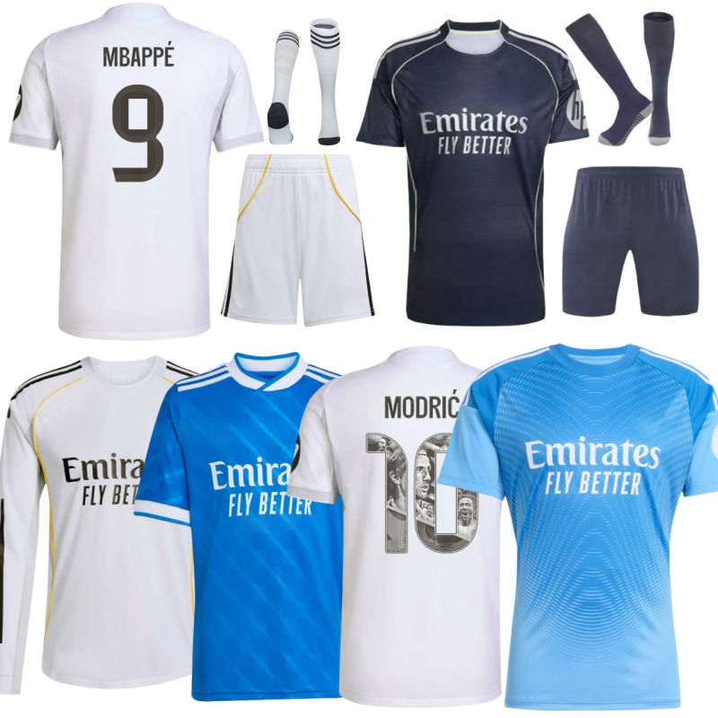 25 26 Real Mbappe MadriDS soccer jerseys BELLINGHAM football shirt CAMAVINGA MODRIC VADE Fourth camiseta men kids uniforms VINI JR
