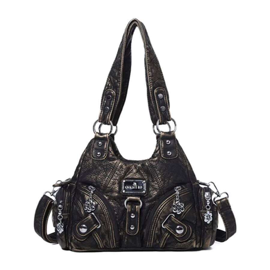 Women Handbags Soft Small Top-Handle Purse Fashion Satchel Multi-Pockets Shoulder Hobos Phone Pack Tote Bag