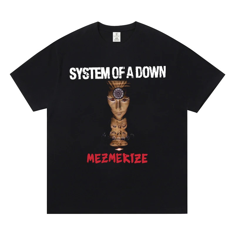 System of A Down Band Short Sleeve T-shirt World Rock Europe American Metal SOAD Fashion Casual Mens and Womens T-shirts 250606