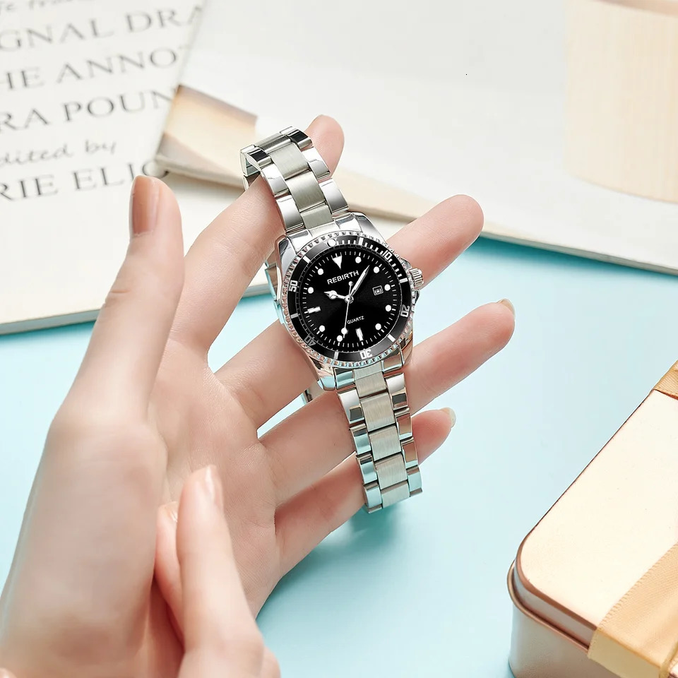 Ladies Stainless Steel Strap Elegant Business Classic Quartz Watch 250606