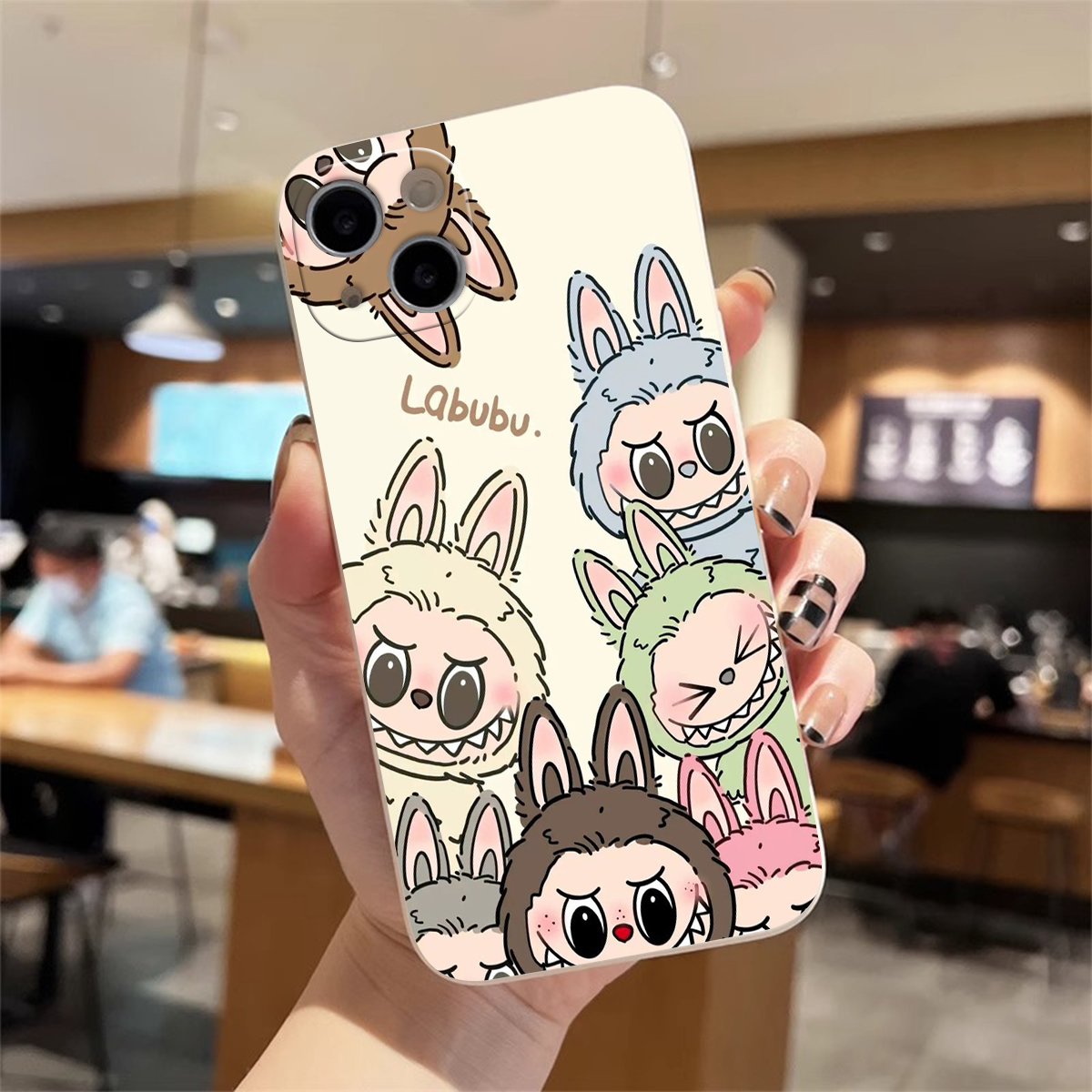 Cartoon Cute Labubu Soft Phone Case for Samsung Galaxy S25 S21 S22 S23 S24 Ultra S20 FE S10 Plus Note 10 20 Ultra