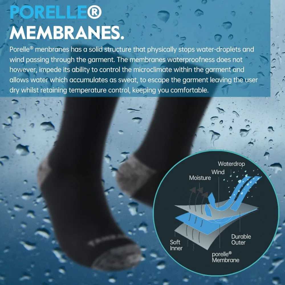 Waterproof Socks for Men Warm Snow Thermal Sports Sock PORELLE MEMBRANES Snowboard Cycling Ski Winter Black Blue Z250610