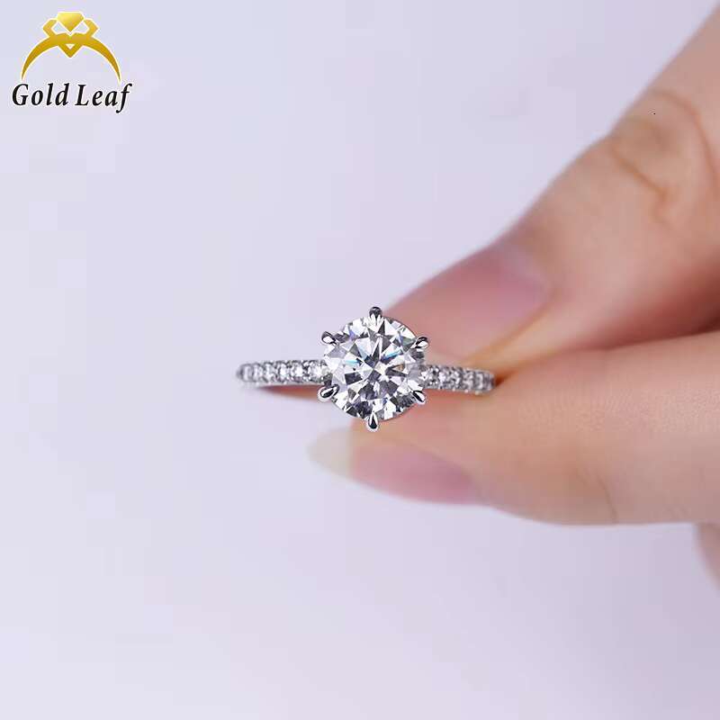 IGI GIA Certified Custom 10K 14K 18K White Gold Lab Grown Diamond Ring 1CT to 3CTDEF CVD HPHT Round Lab Diamond Engagement Ring
