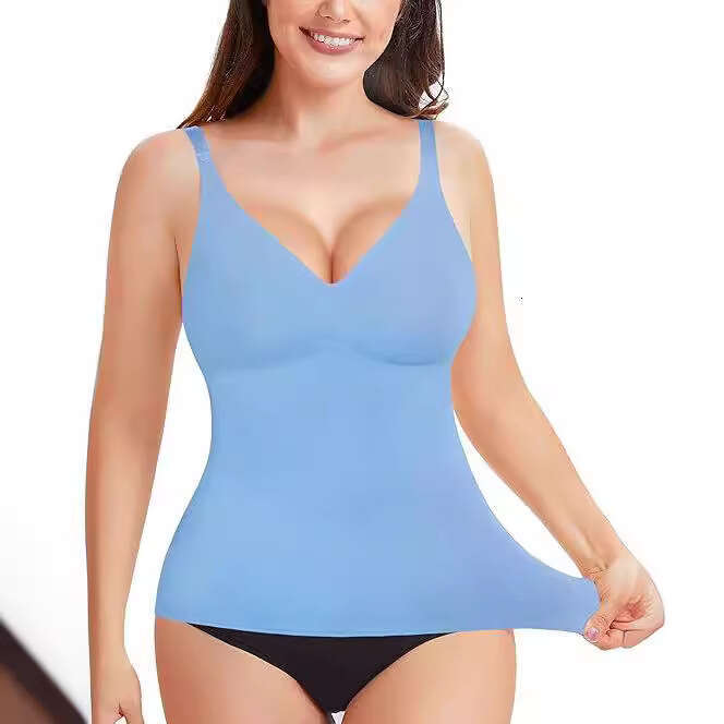 Women's Summer Outerwear With Chest Pads T-Shirt Camisole Style Inner High-Quality Vest B5
