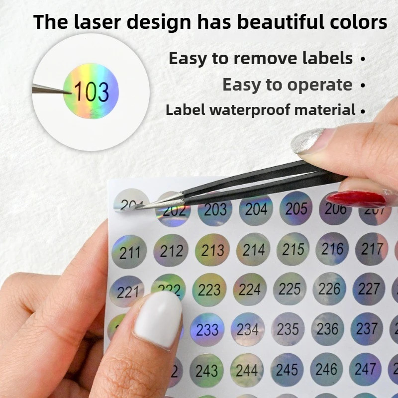 Nail Polish Number Sticker Label Color Gel Bottle Lipstick Nails Tips Display Mark Numbering Manicure Tool Varnish Glue 250605