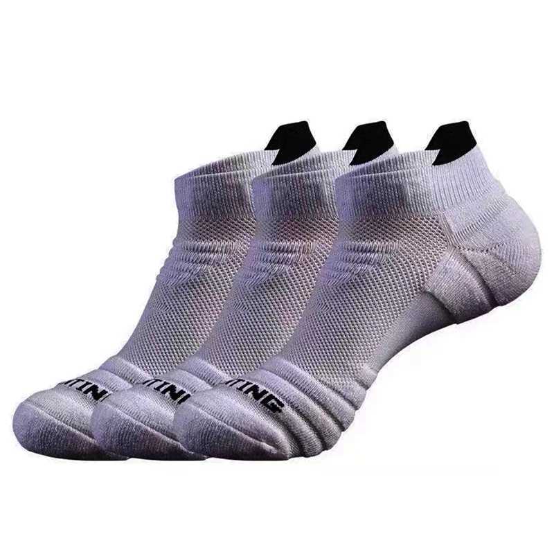 3Pair Professional Fitness Sports Socks Towel Bottom Non-Slip Running Socks Men Women Short Quick-Drying Basketball Training Socks Z250610