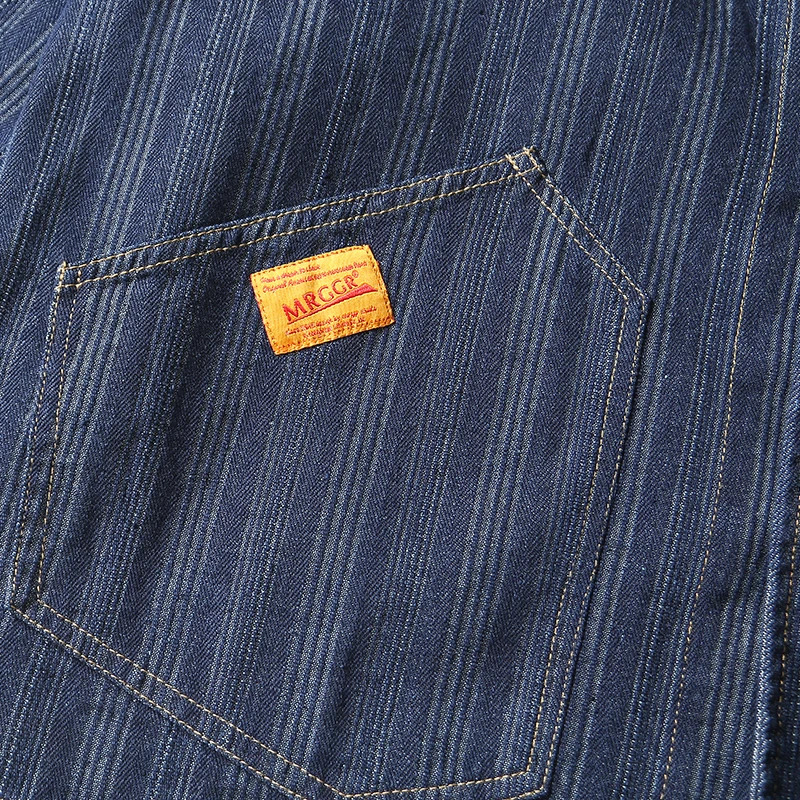 Men Vintage Denim Stripe Loose Casual Streetwear Fashion Baseball Jacket Cityboy Jeans Cargo Coat Mens Jackets Outerwear 250611