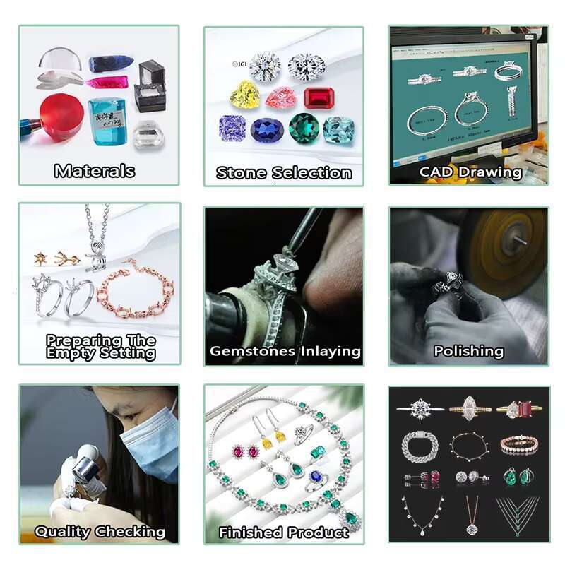 IGI 1CT DEF VS VVS2 Different Main Gemstone Designs Fine 14k White Gold Lab Grown Diamonds Jewelry Rings