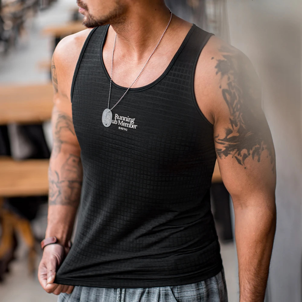 Maden Casual Breathable Black Sleeveless Vest Men Summer QuickDry Running Top CoolTouch Loose Tank Versatile Undershirt 250609
