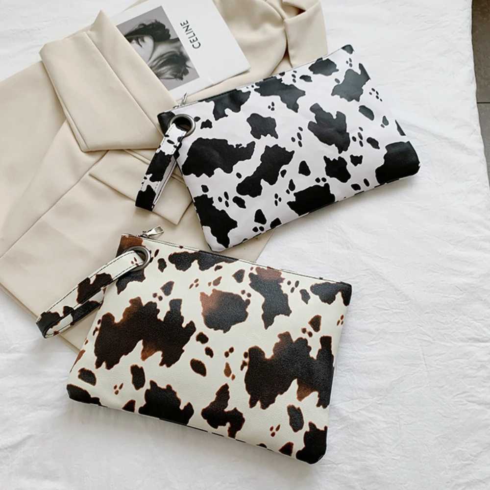 Casual Bags for Women Animal Print Leopard Clutch Female Fashion Design Leather Wallet Messenger Bag Ladies Elegant Handbag 2024XJ250610