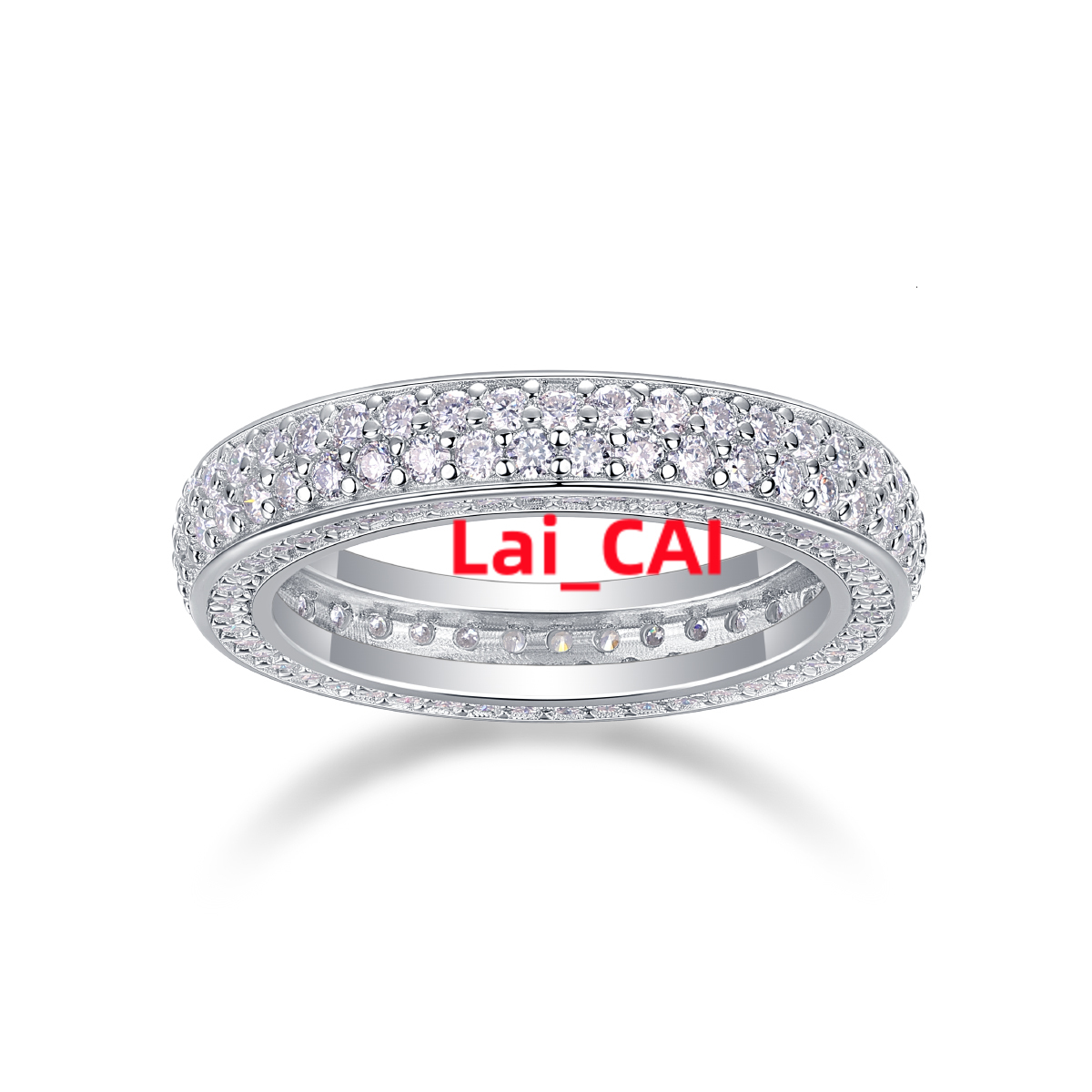 High Quality Diamond Moissanite Rings Customized Women Luxury Fashion Romantic Sterling Silver Ring 925