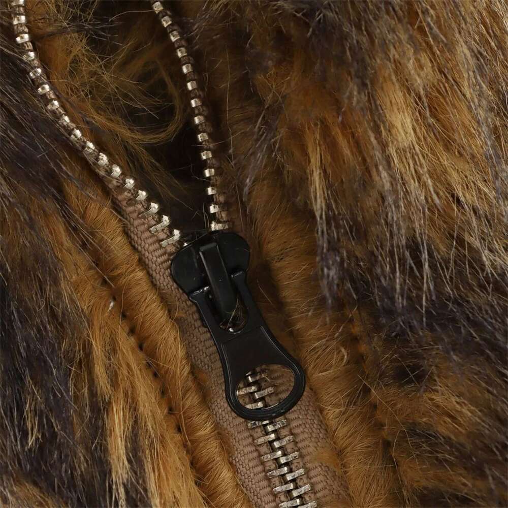Winter Thick Warm Hairy Shaggy Faux Raccoon Man Long Sleeve High Quality Fluffy Jacket 2024 Artificial Fur Coat