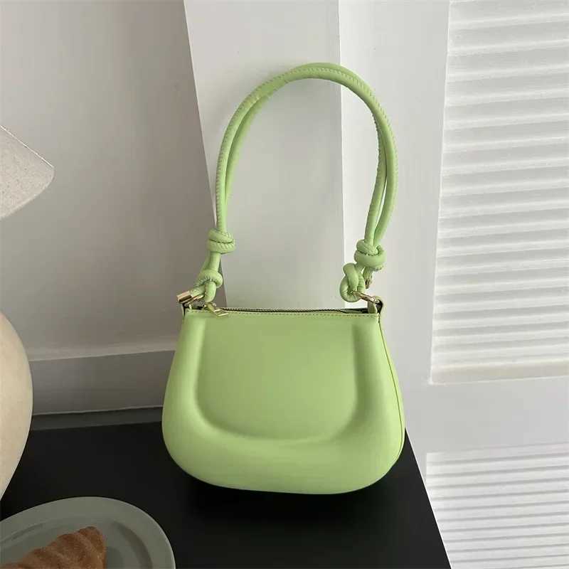 Soft PU Ladies Leather Crossbody Bag Women Purple Underarm Bag Retro Solid Color Handbag Fashion Design Girl Small Shoulder Bag XJ250610