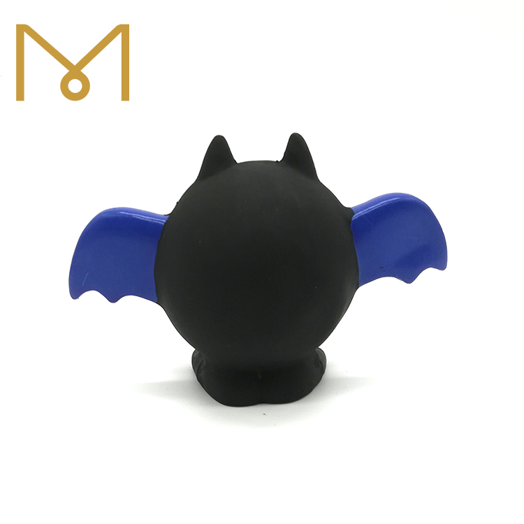 Rubber Halloween Bat Dog Toys Squeaky Latex Toothbrush Chewy Puppy Pet Toy 3pcs/Pack