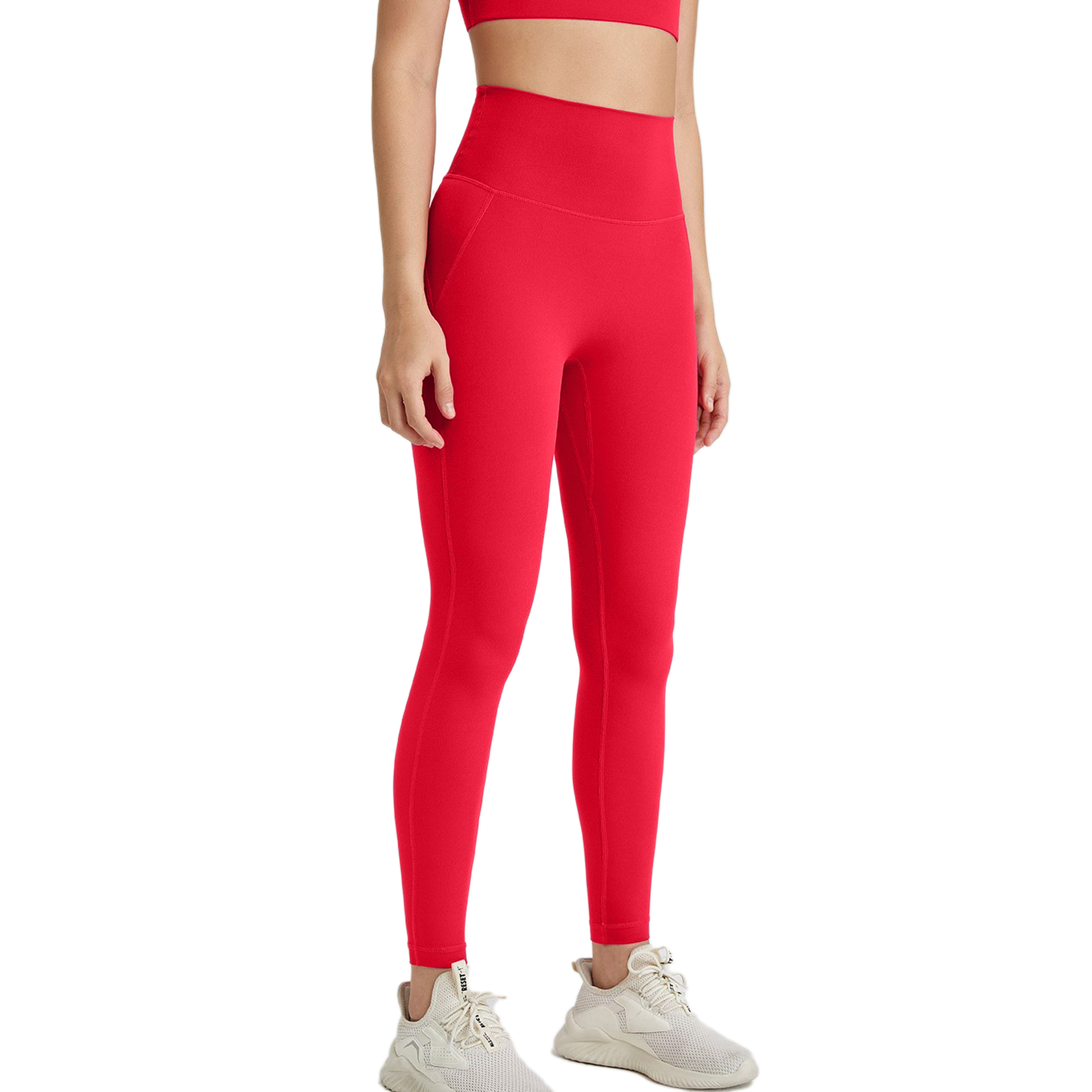 T-Line Free High Waisted Hip Lifting Yoga Pants Tummy Tucking Nude Running Exercise Leggings