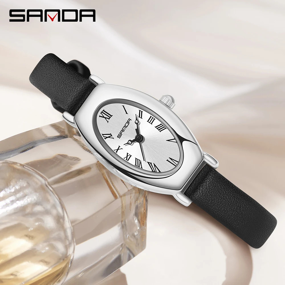 Sanda Arrival Elegant Roman Number Square Dial Waterproof Quartz Movement Business Women Analog Wrist Watch1123 250606