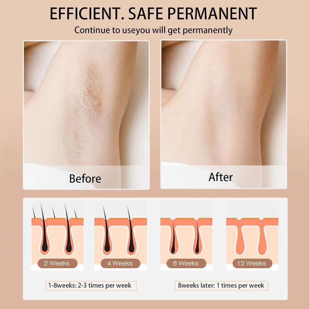 IPL Removal Device 990000 Flashes Women Painless Permanent Laser Epilator for Body Bikini and Facial Hair Home Use