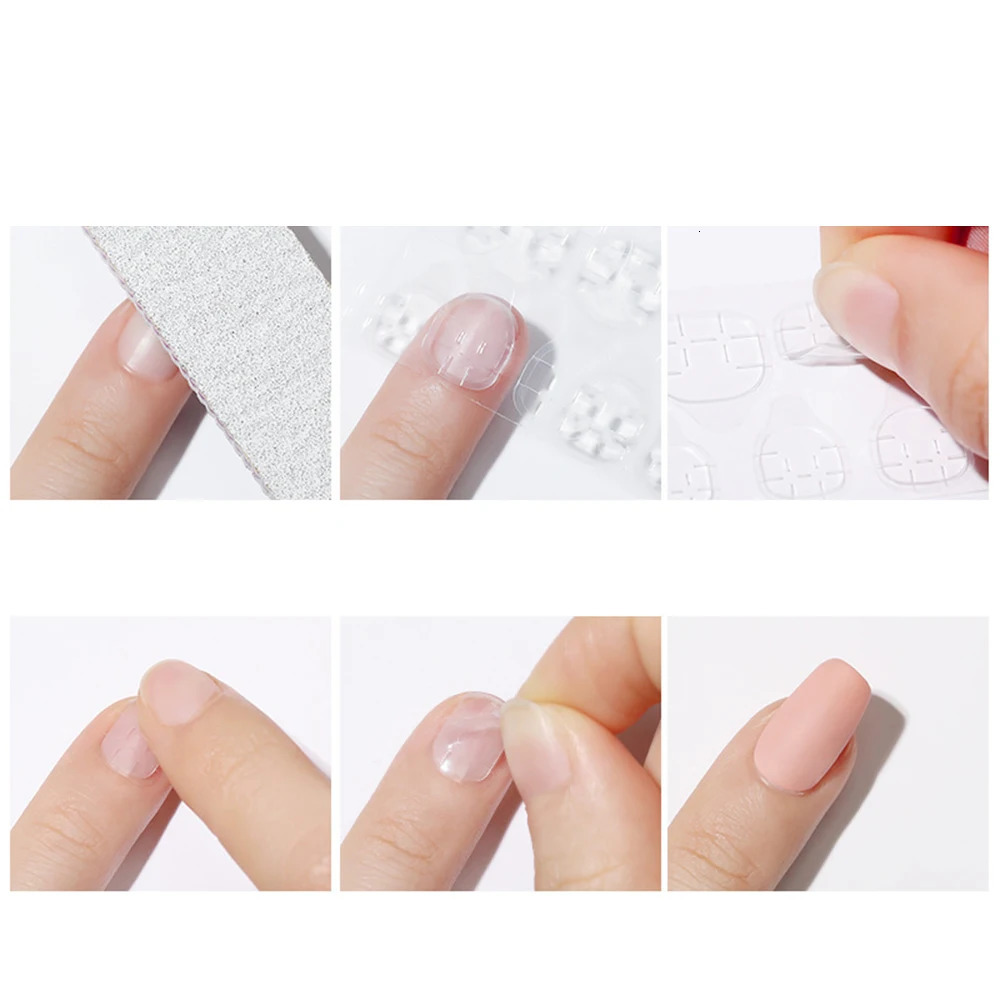 20 Sheets 480pcs Double Sided Adhesive Glue Sticker Sticky Tape Nail For ns False Nails Art Tips Acrylic Manicure 250605