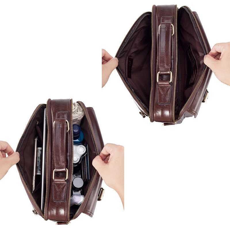 Brand New Cowhide Leather Messenger Bag Men Genuine Leather Handbag Male Travel Pad Shoulder Bag for Men Office Briefcase Totes W250610