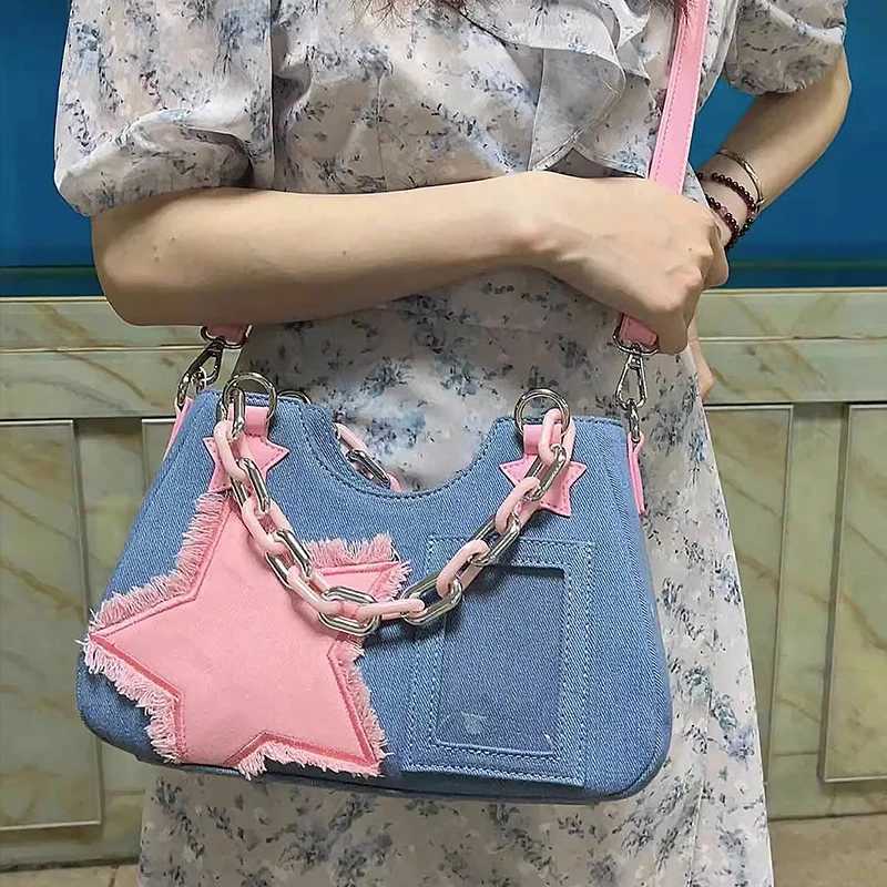 Denim Women Underarm Shopper Totes Large Capacity Designer Hobo Shoulder Bag Luxury Womens Handbag Small Crossbody Bag XJ250610