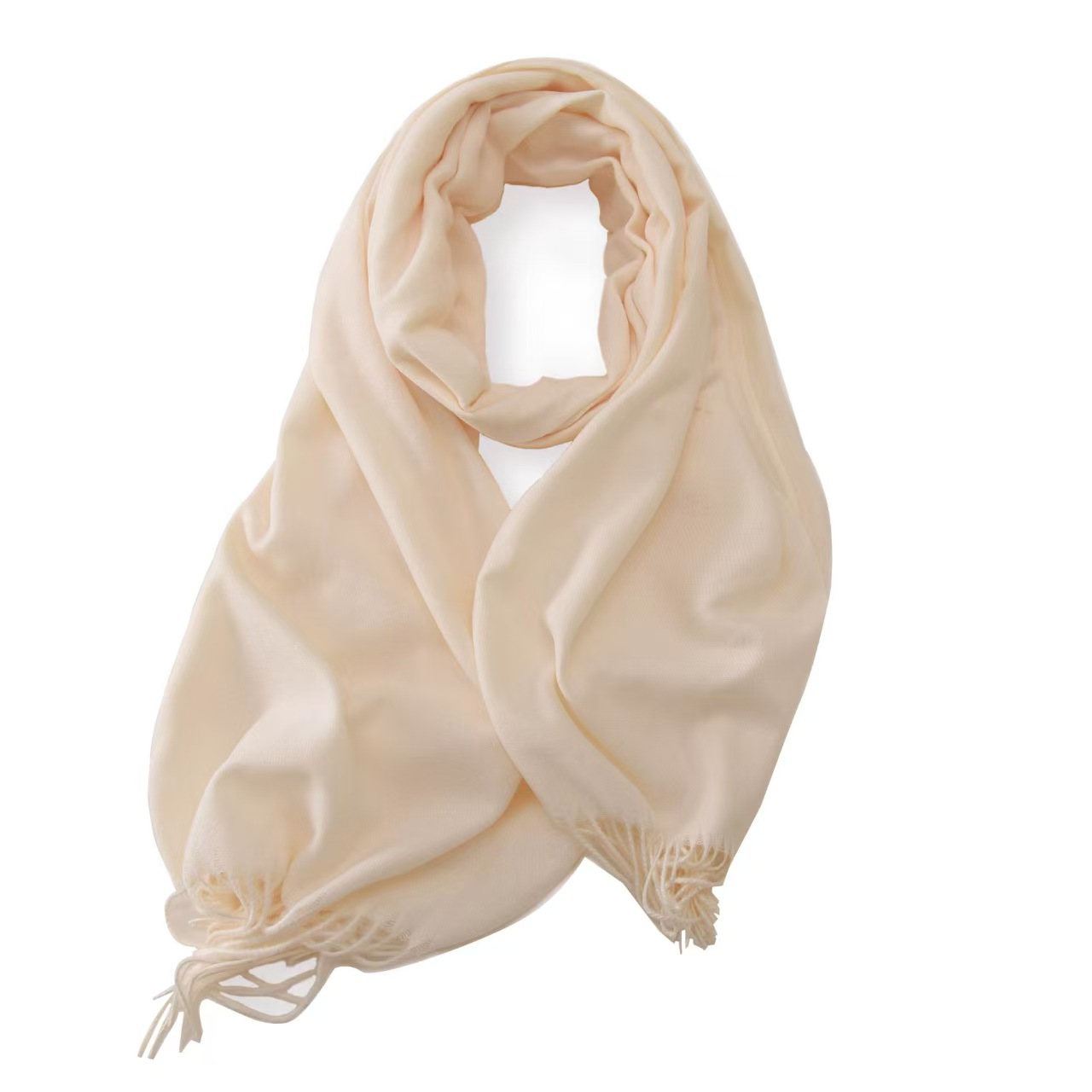 T943 winter cashmere solid color scarf shawl high-end warm Korean style tassel neckband men's versatile