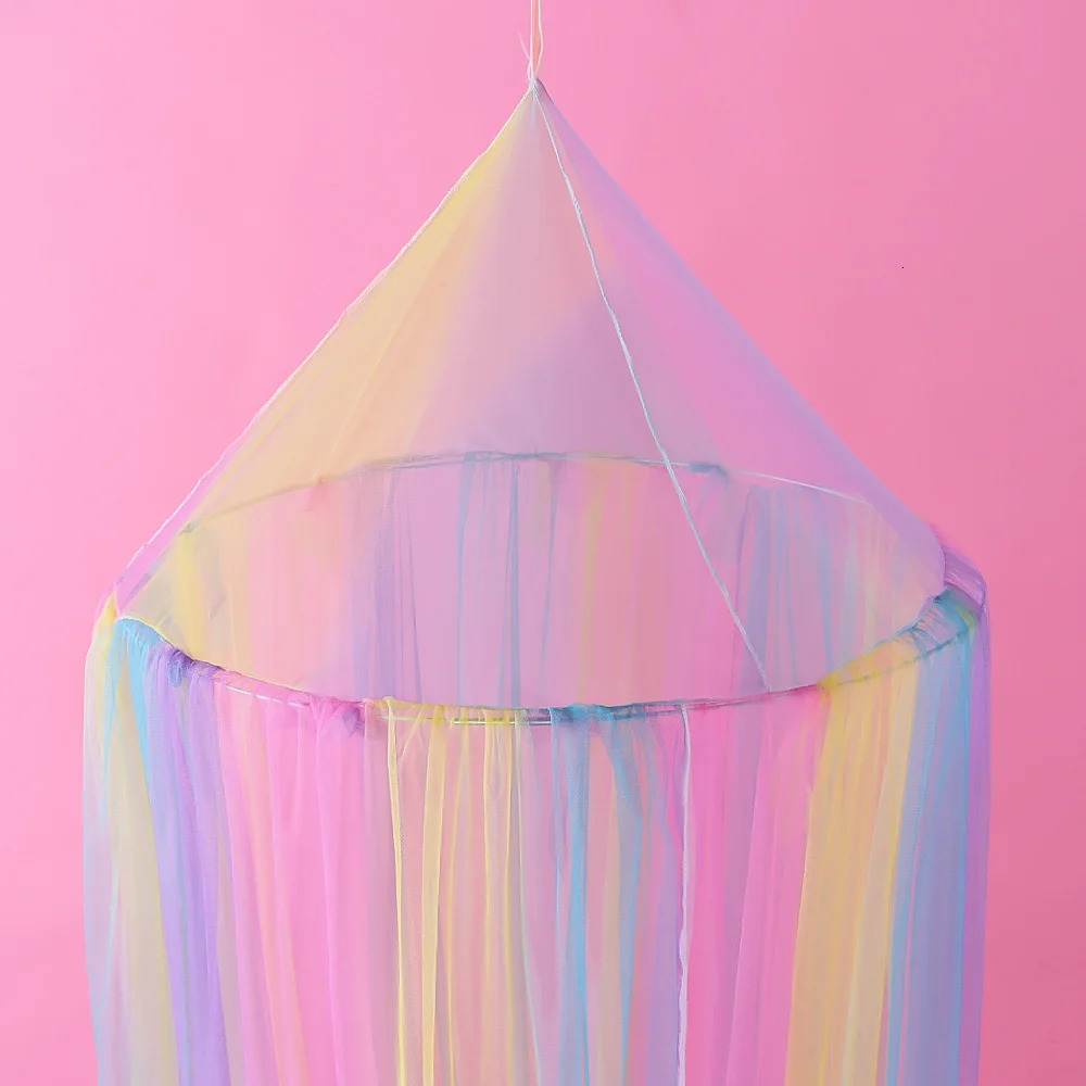 Summer rainbow dome baby mosquito net antimosquito free installation of childrens cute beautiful bed curtain 250604z