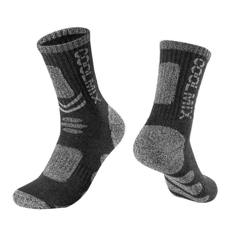 Mens Outdoor Sports Socks Suitable for Hiking Mountaineering Sweat Absorption Breathable Pure Cotton Sports Socks Z250610