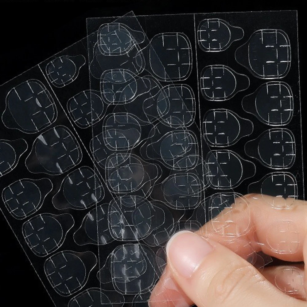 20 Sheets 480pcs Double Sided Adhesive Glue Sticker Sticky Tape Nail For ns False Nails Art Tips Acrylic Manicure 250605