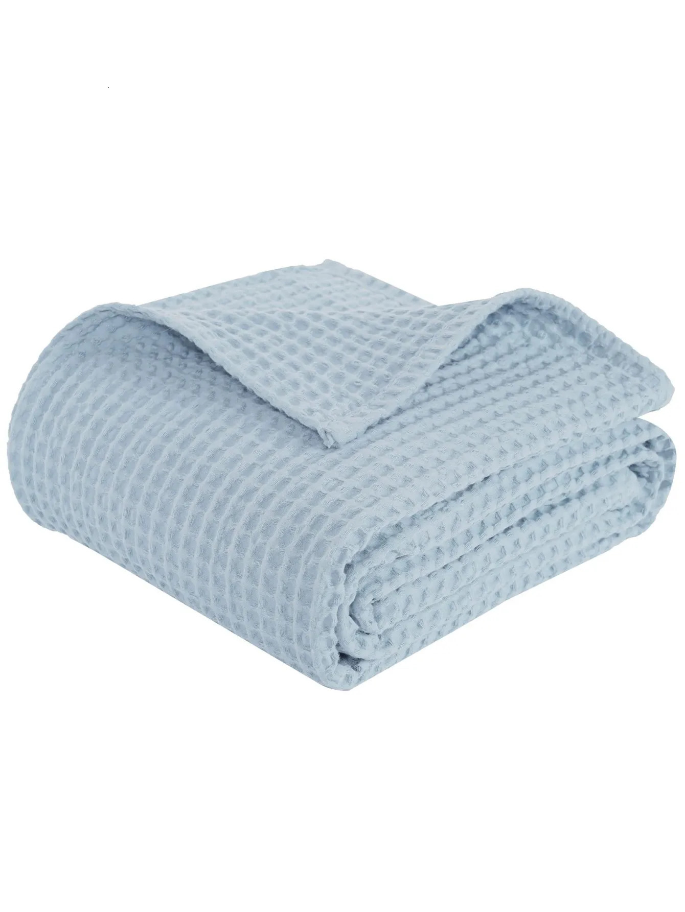 Waffle blanket Personalized Super Soft born Cotton Bedding Knitted Gift Blanket Muslin 250527
