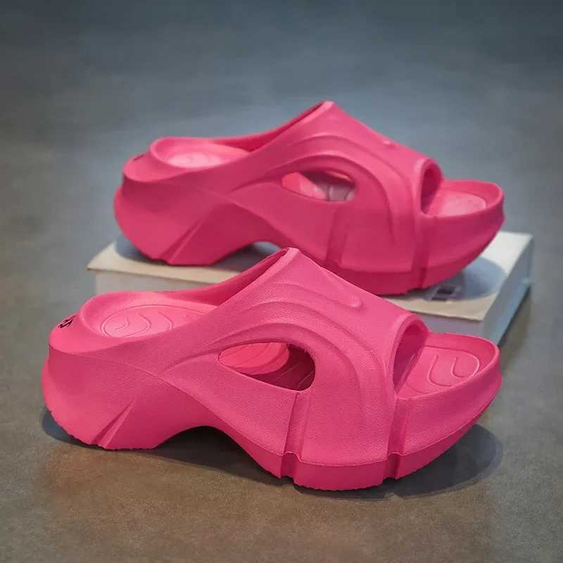 Summer Beach Wedge Platform Eva Slippers Women Thick Platform Indoor Home Slides Woman Lightweight N Slip Bathroom Flip Flops XJ250610