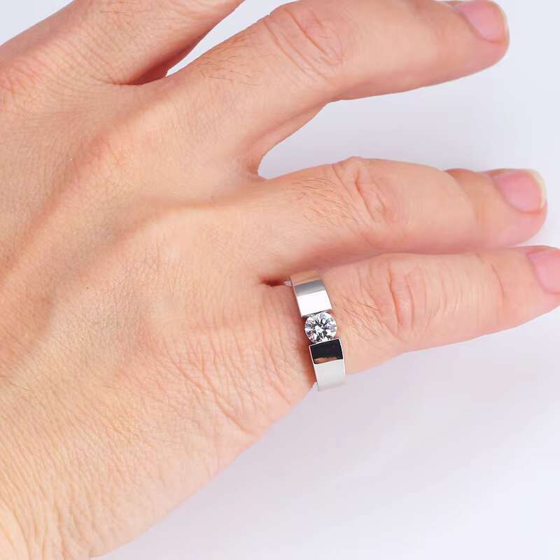 Classic 925 Sterling Silver Lab Diamond Engagement Ring Designer Moissanite Promise Wedding Proposal for Women Ladies