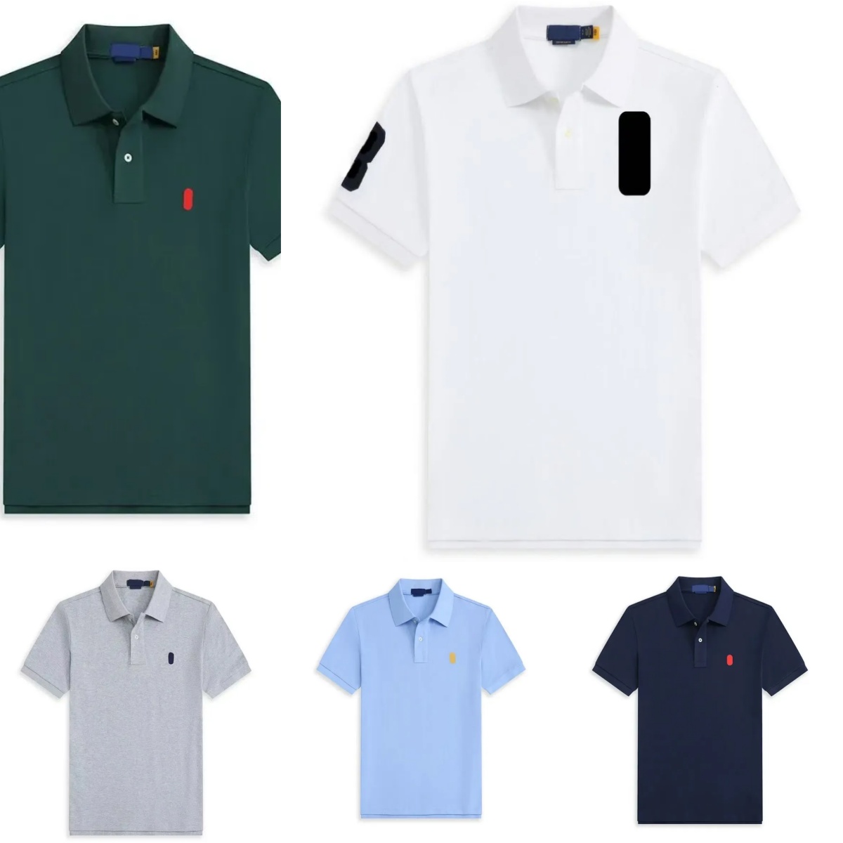 Designer Mens polo shirt mens Tees tops Paul Pony embroidery Big horse Small Horse America Embroidery womens T-shirts printing short sleeve polo