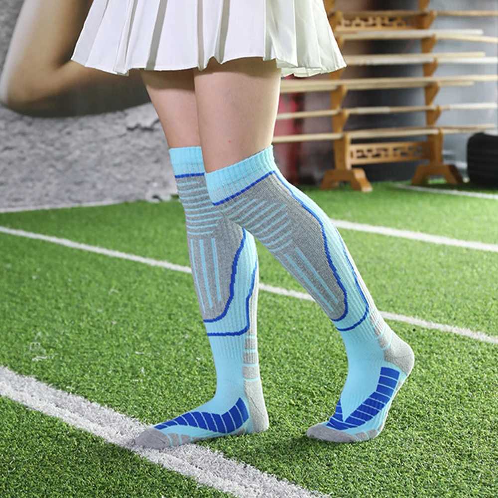 1 Pair Thermal Winter Cotton Women Ski Socks Children Sports Socks Snowboarding Cycling Adult Skiing Thicker Leg Warm Z250610