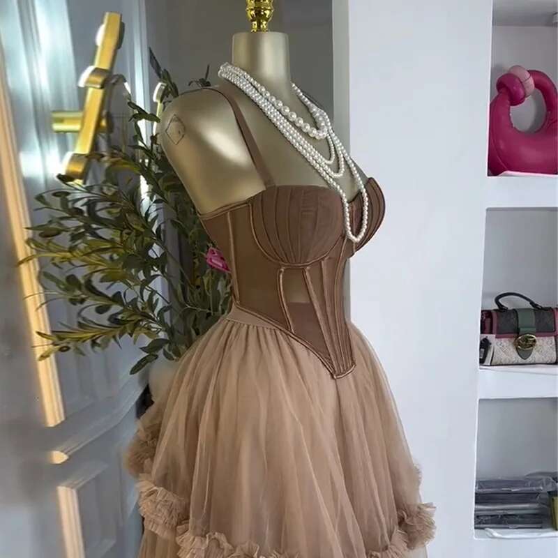 Cm.Yaya Women's Dress Sleeveless Strap Tops And Pleated Tiered Skirts Suit Elegant Vacation Birthday Two 2 Piece Set Outfits