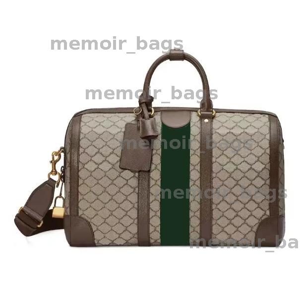 Canvas Duffel Bag Classic High-capacity Travel Luggage For Men Real Leather Top Quality Women Crossbody Totes Shoulder Bags Mens Womens Handbags Boston Bag
