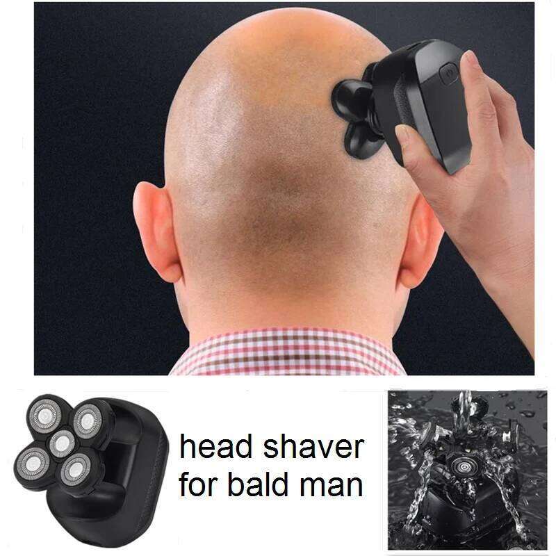 Rasoio Calvo Elettrico A Secco Bagnato Per Balder Man 5D Baldhead Rasoio Rasatura Rasatura Cranio Cranio Clipper Rasato Rasato Taglio Maschio Trimme-image