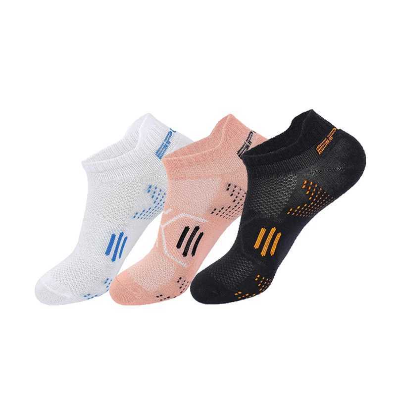 3Pairs/Lot Running Socks for Men and Women Basketball Breathable Anti-Slip Sports Fitness Cycling Walking Cotton Athletic No Sweat Socks Z250610