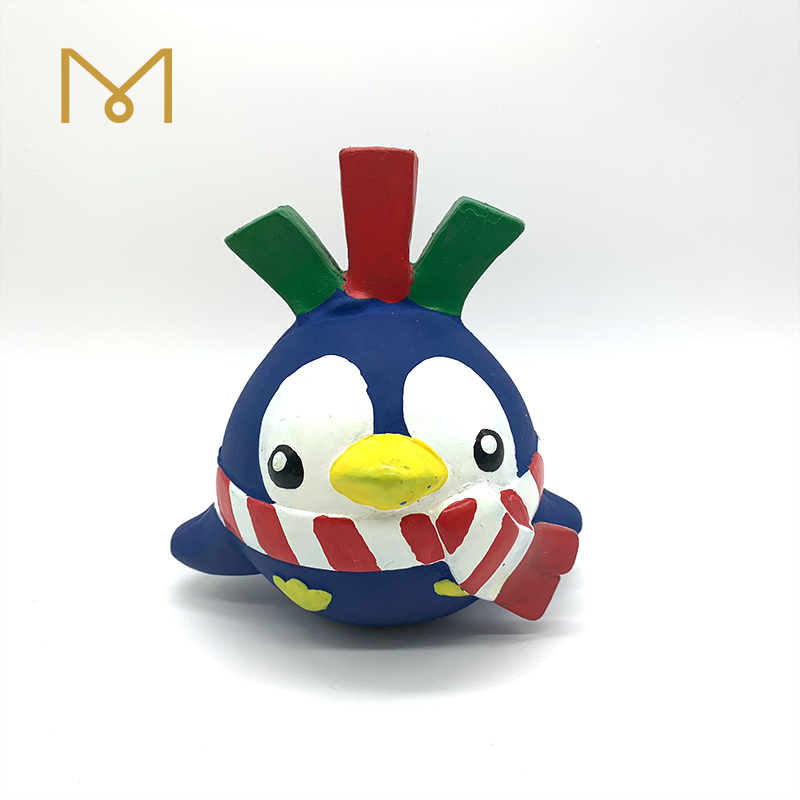 Screaming Christmas Bird Dog Toys Latex Pet Bird Teething Squeaker Interactive Rubber Dog Toy Squeaky Chew Funny Puppy Pet Toys 2pcs/Pack