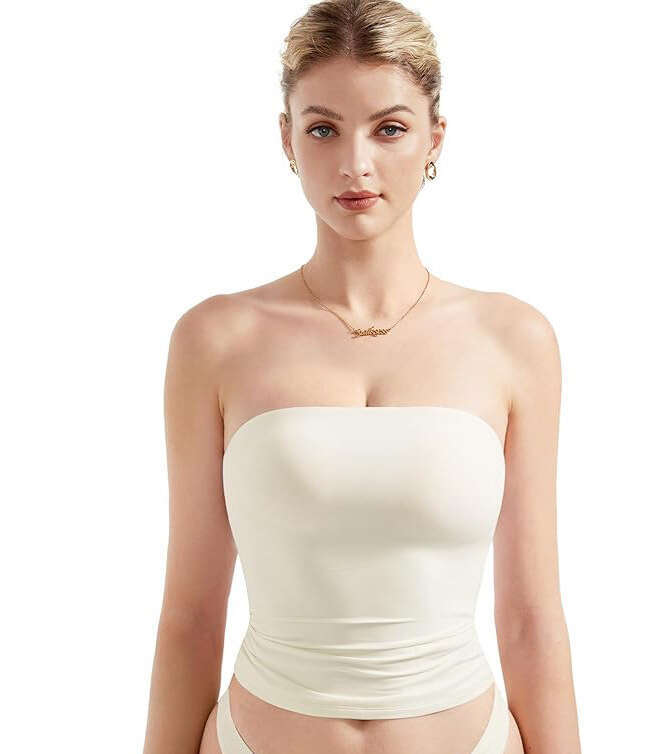 Tube Top Pure Desire High-End Sense Vest Design Short Slim Sexy Hot Girl Women's Clothing B5