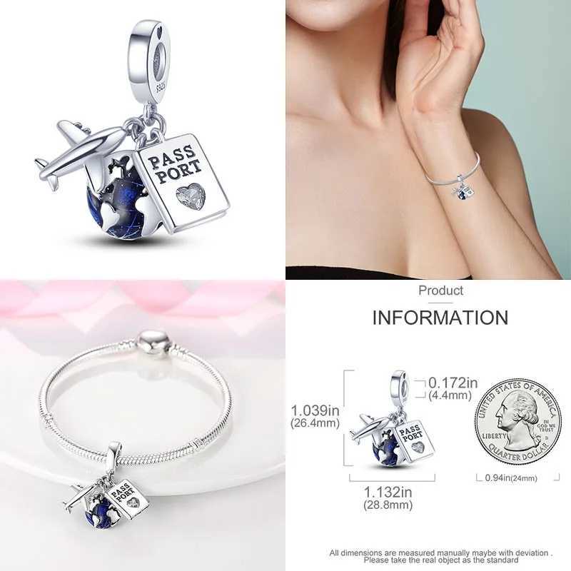 Hot Sale 925 Silver Charms Beads Fit Original Pan Bracelet Making For Women Jewelry Fashion Pendant XJ250611