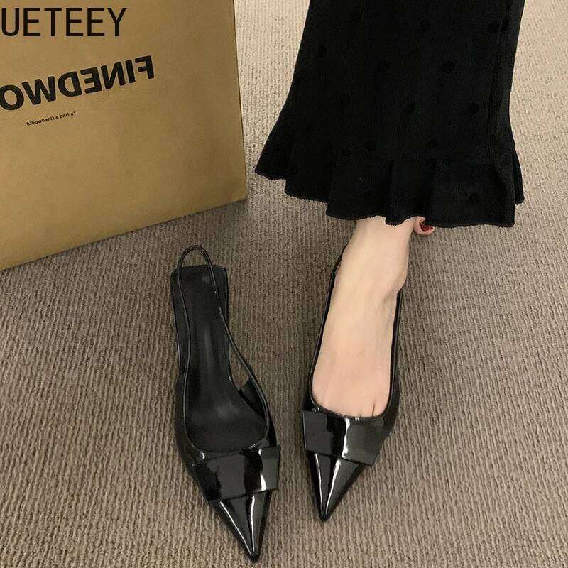 2025 Summer High Heel Women Sandals Fashion Pointed Toe Singbacks Design Style Banquet Party Sandalias Shoes