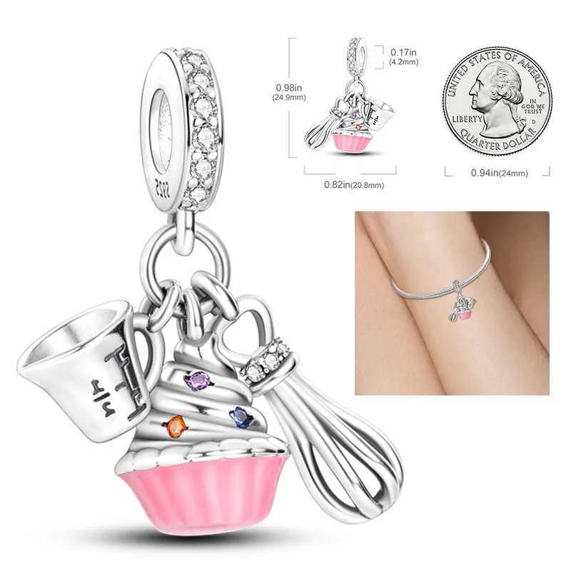 Hot Sale 925 Silver Charms Beads Fit Original Pan Bracelet Making For Women Jewelry Fashion Pendant XJ250611