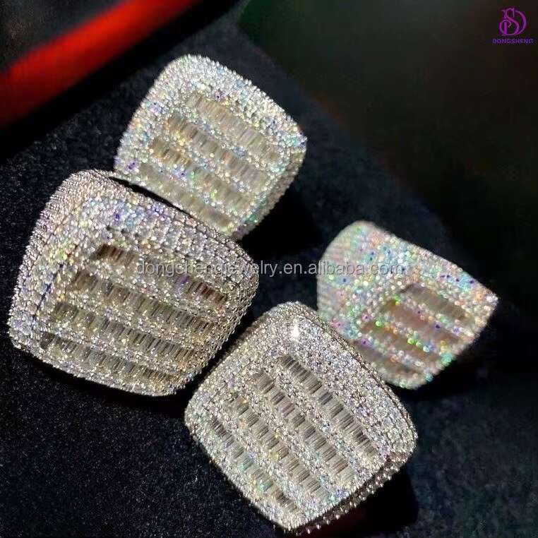 Custom or Standard Good Price Gold Ring Moissanite