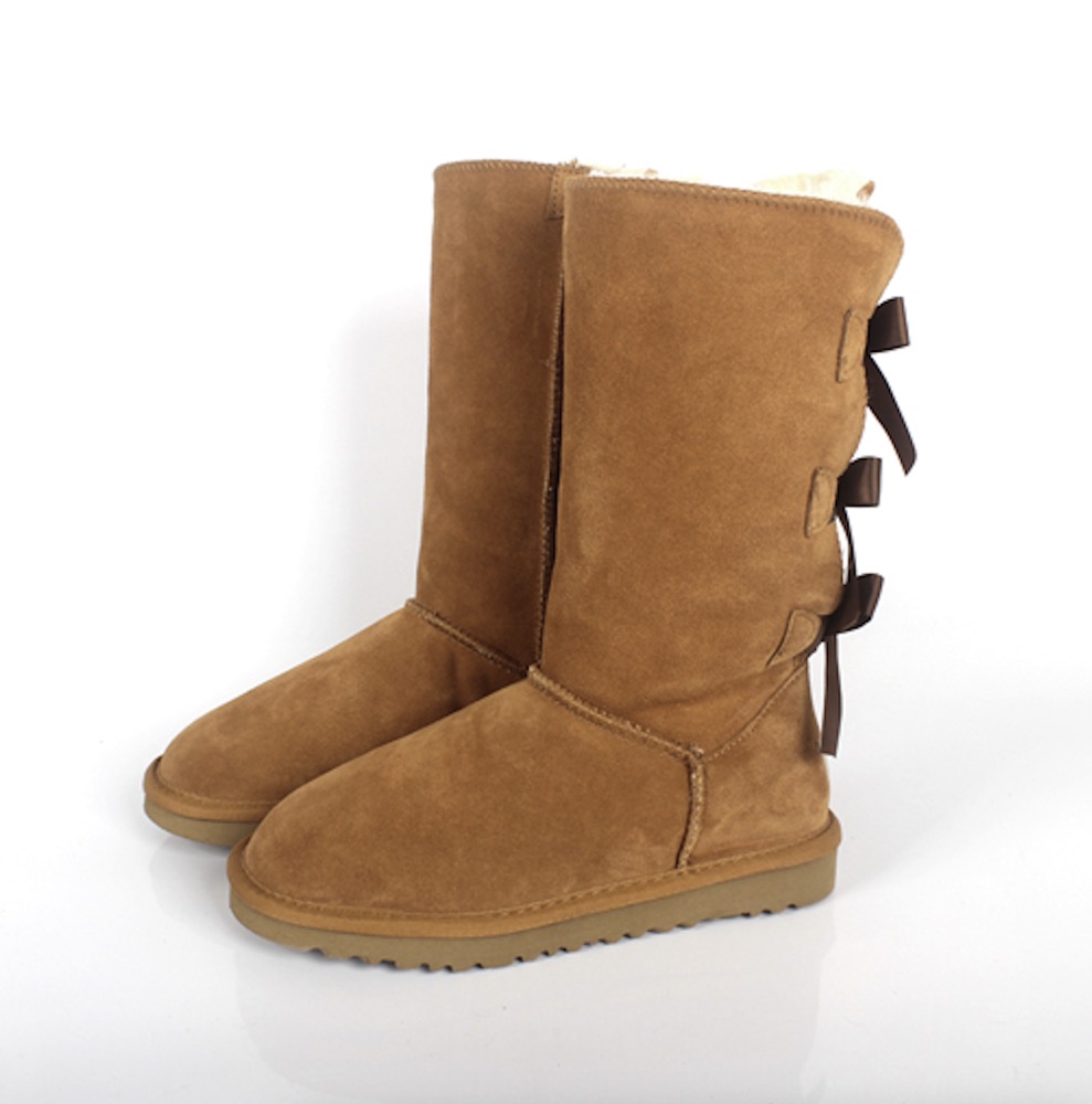 Bailey Bow Tall II Winter Warm Cowhide Snow Boots for Women