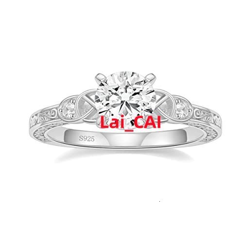 Wholesale Moissanite Diamond Rings 1.5ct Lady 925 Silver Gold Nugget Cuban Wedding Ring