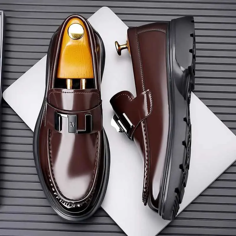 Mens Italian New Casual Brand Designer Dress For Men Formal Shoes High-End Walking Loafers Driving Mocassins Y241121